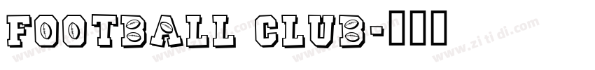 FOOTBALL CLUB字体转换